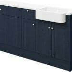 Beam 1542mm Basin, WC & 1 Drawer, 1 Door Unit Pack (RH) - Indigo Ash