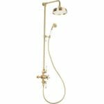 Berrys Thermostatic Shower Kit - Brushed Brass