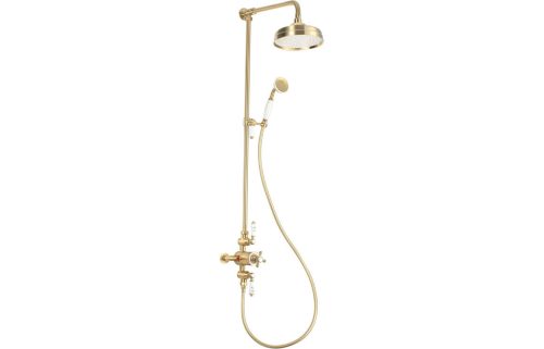 Berrys Thermostatic Shower Kit - Brushed Brass