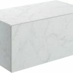 Character 800mm Wall Hung Storage Drawer - White Marble