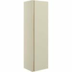 Distinct 350mm Wall Hung 1 Door Tall Unit - Matt Cotton & Oak Effect