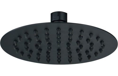 Round Showerhead 200mm - Matt Black