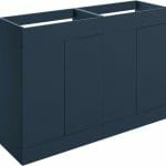 Stour 1180mm Floor Standing 4 Door Basin Unit (No Top) - Matt Deep Blue