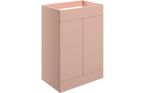 Stour 590mm Floor Standing 2 Door Basin Unit (No Top) - Matt Antique Rose