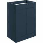 Stour 590mm Floor Standing 2 Door Basin Unit (No Top) - Matt Deep Blue