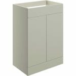 Stour 590mm Floor Standing 2 Door Basin Unit (No Top) - Matt Latte