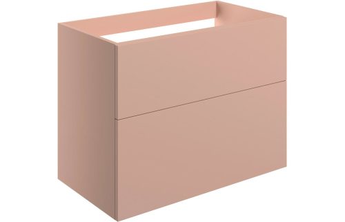 Stour 790mm Wall Hung 2 Drawer Basin Unit (No Top) - Matt Antique Rose