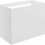 Stour 790mm Wall Hung 2 Drawer Basin Unit (No Top) - Matt White