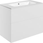 Stour 815mm Wall Hung 2 Drawer Basin Unit & Basin - Matt White