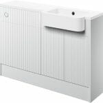 Tetney 1242mm Basin & WC Unit Pack (RH) - Matt White