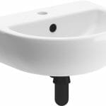 Tus 450x400mm 1TH Cloakroom Basin & Black Bottle Trap