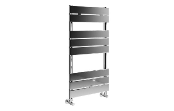 flatte square ladder radiator 500x840mm chrome