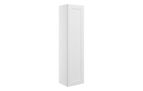 maynard 350mm wall hung 1 door tall unit matt white