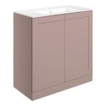 maynard 815mm floor standing 2 door basin unit basin matt peony